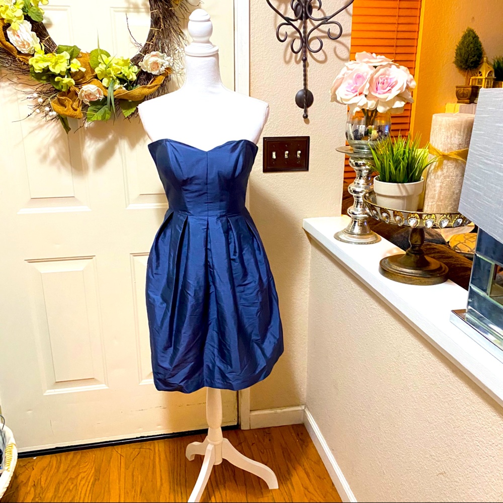 alfred sung blue dress Alfred Sung D569